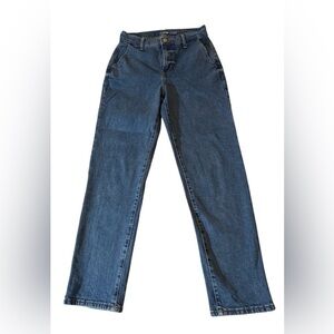 Old Navy Sky-Hi Straight Jeans Extra High Rise Blue Denim Size 2